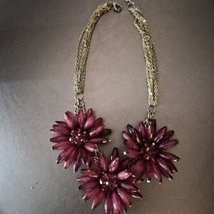 Elegant Floral Statement Necklace